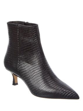 New Bruno Magli Nerina Bootie Black Snake Sz 7.5